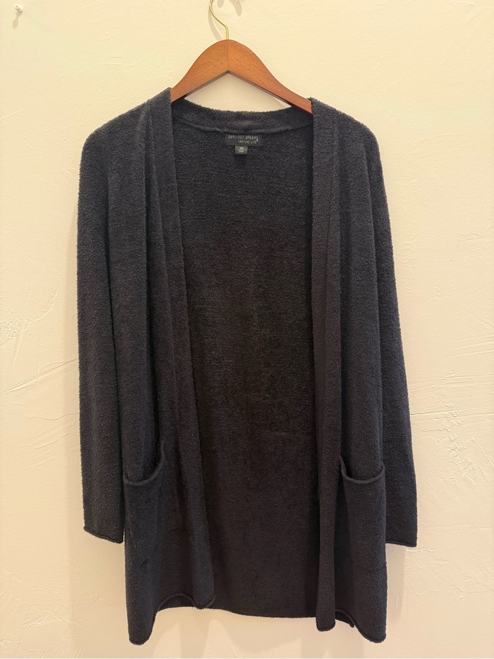 Barefoot Dreams CozyChic Lite Long Cardi - Dark Gray